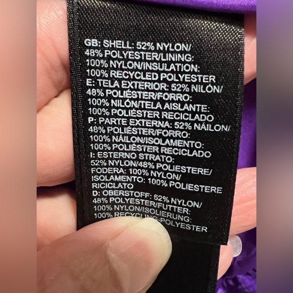 The North Face Vibrant Purple Packable Thermoball Quilted Puffer Vest | Fall - Picture 13 of 14